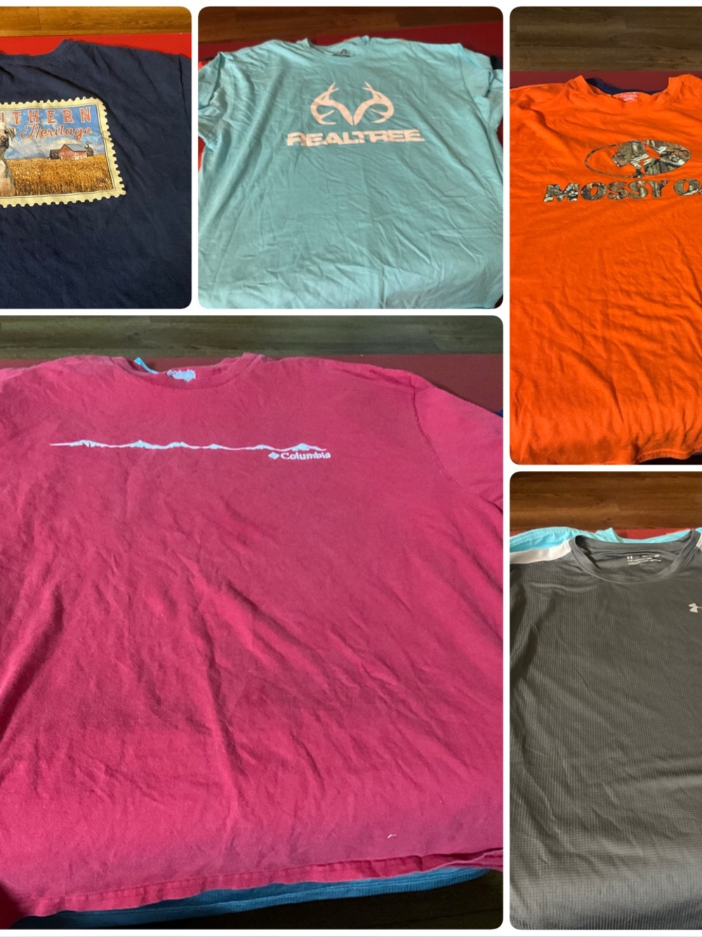 5 piece lot men’s size 2XL SS tshirts